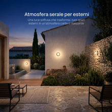 Carica l'immagine nel visualizzatore di Gallery, MARSI Applique LED da Esterno Rotonda IP65, Lampada da Parete e Soffitto Moderna, 9W, 3 Temperature di Colore 2800K/4000