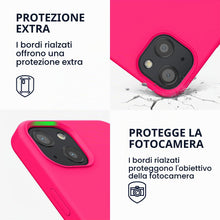 Carica l'immagine nel visualizzatore di Gallery, kwmobile Cover per iPhone 13 Custodia - Back Case per Smartphone in Silicone TPU - Protezione Gommata - rosa shocking