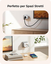 Carica l'immagine nel visualizzatore di Gallery, LENCENT Presa Multipla con USB, 7-IN -1 Multipresa Salvaspazio con