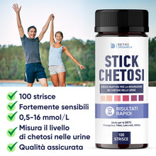 Carica l'immagine nel visualizzatore di Gallery, Detox Organica Stick chetoni urine – 100 strisce reattive
