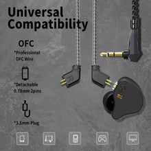 Carica l'immagine nel visualizzatore di Gallery, Yinyoo CCZ Melody in-ear-monitor 1BA 1DD auricolari Hifi, auricolari in-ear leggero di basso profondo IEM cuffie con cav
