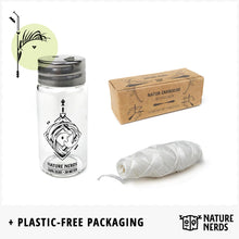 Carica l'immagine nel visualizzatore di Gallery, Nature Nerds - Filo interdentale naturale in flacone vetro, 1 bobina, 30 m