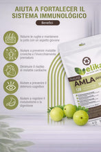 Carica l'immagine nel visualizzatore di Gallery, BIO Amla Elikafoods® BIOLOGICA. 120 compresse da 500mg. Rafforza i capelli e la pelle. Contiene vitamina C, minerali e a