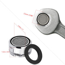 Carica l'immagine nel visualizzatore di Gallery, Aeratori per rubinetto in confezione da 3 pezzi di ricambio da 24 mm, aeratore filettato con beccuccio maschio in ottone