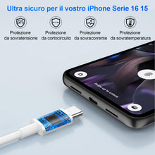 Carica l'immagine nel visualizzatore di Gallery, 45W 1M Cavo USB Type C per Google Pixel 11 Pro 10 10a 9 Pro XL 9a 8a 8 7