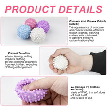 Carica l'immagine nel visualizzatore di Gallery, Lixiluxia 8 pezzi Palline per Asciugatrice, Palle Lavatrice, Sfere Asciugatrici, Sfera Palla Asciugabiancheria, Dryer Ba