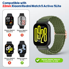 Carica l'immagine nel visualizzatore di Gallery, BDIG 4 Pezzi Cinturini Compatible con Cinturino Xiaomi Redmi Watch 5 active/5 Lite per Donne Uomini,22mm Cinturino Intre