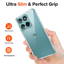 Carica l'immagine nel visualizzatore di Gallery, iVoler Anti Ingiallimento Chiaro Cover per Motorola Moto Edge 60 Fusion 5G / Edge 60 5G, Antiurto di Grado Militare Tras
