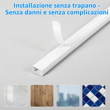 Carica l'immagine nel visualizzatore di Gallery, Carehabi Canalina Passacavi Muro Adesiva 4,8m (15x9mm, 0,4mx12pcs), Canaletta per Cavi Elettrici, Nascondi Cavi TV e Scr