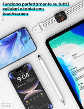 Carica l'immagine nel visualizzatore di Gallery, MEKO Penna Touchscreen Magnetico 3 in 1 Penna per Tablet con Punte in Fibra, Gomma e Disco, compatibile con tablet/telef