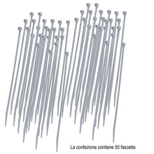 Carica l'immagine nel visualizzatore di Gallery, TENAX FIX-TIE XL, Fascette Multiuso in Plastica, Lunghezza 29 cm Grigio Argento, Confezione da 50 pezzi