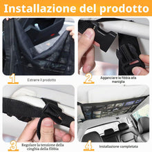 Carica l'immagine nel visualizzatore di Gallery, Rete Bagagliaio Auto, 90 × 65 cm Rete Portaoggetti Auto, Rete Elastica con Cinghie Incrociate Regolabili e 3 Tasche con 