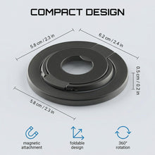 Carica l'immagine nel visualizzatore di Gallery, Supporto per Cellulare, Anello Magnetico Rotante a 360° e Pieghevole, Cavalletto Magnetico, Supporto Sottile in Metallo,