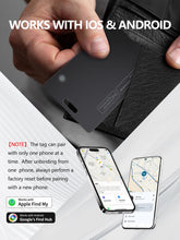 Carica l'immagine nel visualizzatore di Gallery, Scheda Tracker per Apple e Android, Ricaricabile e ultrasottile ideale per localizzare portafogli, bagagli o passaporti.