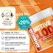 Carica l'immagine nel visualizzatore di Gallery, Arnica Per Cavalli Uso Umano con Acido Ialuronico 600ml Arnica Gel Extra Forte Mentolo e Boswellia Rinfrescante Non Unge