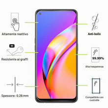 Carica l'immagine nel visualizzatore di Gallery, Vetro Temperato per OPPO Reno 6 5G [2 Pezzi] Vetrino Protettivo Pellicola Protezione Schermo