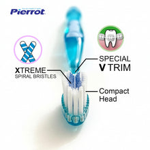 Carica l'immagine nel visualizzatore di Gallery, Pierrot Cep. Dental Orthodontic Xtreme, Spazzolino da Denti Multicolor, Manuale, Riutilizzabile