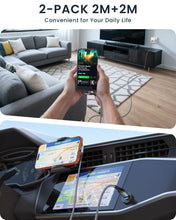 Carica l'immagine nel visualizzatore di Gallery, ZKAPOR Cavo USB C 2Pezzi 2M Cavo USB C 90 Gradi Cavo Ricarica Rapida Type C
