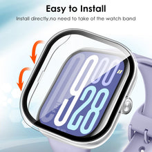 Carica l'immagine nel visualizzatore di Gallery, iVoler 3 Pezzi Cover con Vetro Temperato per Xiaomi Redmi Watch 5 / Redmi Watch 4, Copertura Completa Custodia Rigida PC
