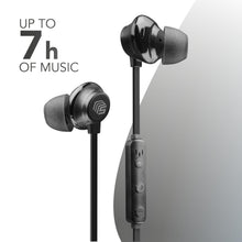 Carica l'immagine nel visualizzatore di Gallery, Music Sound Cuffie PUMP, Auricolare Bluetooth Universale con Remote control - Durata Batteria 6 Ore - Nero