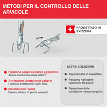 Carica l'immagine nel visualizzatore di Gallery, SWISSINNO Trappola per Talpe e Arvicole Classic – Trappola a tenaglia in acciaio zincato, design europeo, riutilizzabile