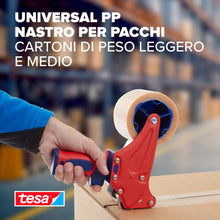 Carica l'immagine nel visualizzatore di Gallery, tesapack Nastro Adesivo UNIVERSAL - 66m x 50mm, Trasparente - 6 Rotoli
