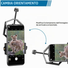 Carica l'immagine nel visualizzatore di Gallery, SOLOMARK Grande formato universale per telefono adattatore fotocamera per cannocchiale/telescopio/microscopio/binocolo F