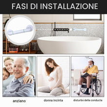 Carica l'immagine nel visualizzatore di Gallery, 2 Pezzi 30cm Maniglioni e Barre per Bagno - Maniglia Doccia Anziani, Barre di Sicurezza Antiscivolo per Disabili, Ausili