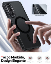 Carica l'immagine nel visualizzatore di Gallery, LeYi Cover Magnetica per Samsung Galaxy A56 5G con Vetro Temperato(Nero)