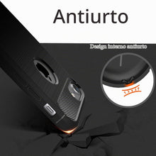 Carica l'immagine nel visualizzatore di Gallery, NEW'C Cover Nero per iPhone 8/7, Fibra di Carbonio TPU Antiurto