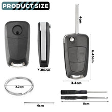 Carica l'immagine nel visualizzatore di Gallery, 2 Tasti Guscio Chiave per Auto Compatibile con O-pel Corsa D Astra H Zafira Tigra Vectra Meriva Vauxhall Insignia Signum