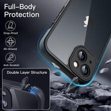 Carica l'immagine nel visualizzatore di Gallery, JETech Cover per iPhone 13, Protezione 360°, Nero