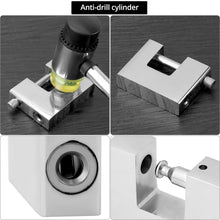 Carica l'immagine nel visualizzatore di Gallery, QWORK® Lucchetto Antiscasso, 70 mm Lucchetto con 3 Chiavi, Lucchetti Impermeabili Esterni, per Capannone, Catena, Cancel