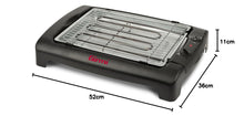 Carica l'immagine nel visualizzatore di Gallery, Girmi BQ12 Barbecue Elettrico, 2000 W, Griglia INOX, 34 x 24,5 cm, Regolazione temperatura, Completamente smontabile, Va