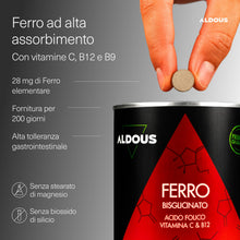 Carica l'immagine nel visualizzatore di Gallery, Ferro Integratore - 400 Compresse - Vitamina C, Acido Folico, B12