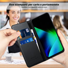 Carica l'immagine nel visualizzatore di Gallery, Cover per Xiaomi Redmi 17 4G/5G Libro in Pelle PU, [con 2 Pezzi Pellicola Vetro Temperato] Custodia Portafoglio Antiurto