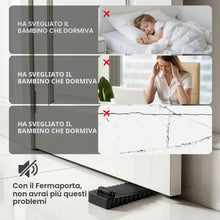 Carica l'immagine nel visualizzatore di Gallery, Oderra Fermaporta da Pavimento, 6 Pezzi, Nero, Impilabile 3-12 mm
