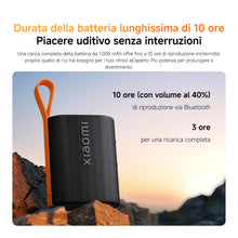Carica l'immagine nel visualizzatore di Gallery, XIAOMI Sound Pocket Cassa Bluetooth Portatile 5W, Design Mini Compatto, 10 Ore di Autonomia, IP67 Waterproof, TWS Pairin