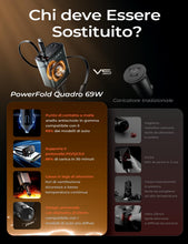 Carica l'immagine nel visualizzatore di Gallery, LISEN Caricatore Auto USB C 69W Retrattile PD 3.0 Accendisigari USB, Ricarica Rapido Caricabatterie, Accessori Auto Camp