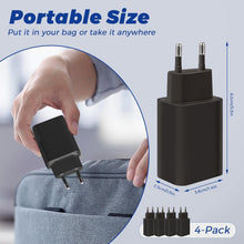 Carica l'immagine nel visualizzatore di Gallery, 4 Pezzi 5W Caricatore Presa USB, 5V/1A Alimentatore Caricabatterie USB Spina Charger Prese Spinotto Compatibile con iPho