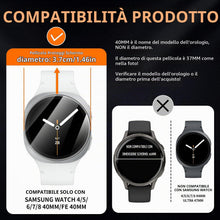Carica l'immagine nel visualizzatore di Gallery, Diruite 4 Pezzi per Samsung Galaxy Watch 8/7/6/5/4/FE 40mm Vetro Temperato Pellicola Protettiva HD Schermo Antigraffio S