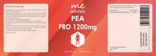 Carica l'immagine nel visualizzatore di Gallery, PEA PRO 1200mg – PEA Micronizzata ad Alto Dosaggio – 1200mg per Dose – 180 capsule - Supporto Benessere Muscolare, Siste