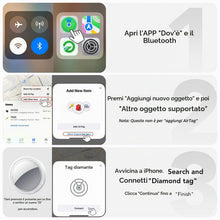 Carica l'immagine nel visualizzatore di Gallery, Air Tracker Tag 4 pezzi Bianco Compatibile con Apple Dov'è (solo iOS)