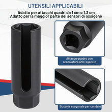 Carica l'immagine nel visualizzatore di Gallery, LALAGO 1 Pezzo Chiave a Bussola per Sensore di Ossigeno, Chiave per Sonde Lambda 22mm, Chiave per Sonde Lambda Bussola d