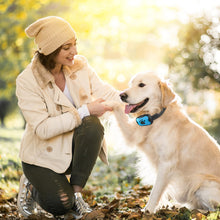 Carica l'immagine nel visualizzatore di Gallery, MASBRILL Collare Antiabbaio, Collare Antiabbaio Ricaricabile per Cani di Piccola Media Grande Taglia, Dispositivo Antiabbaio con Suono e Vibrazione 7 Livelli di Sensibilità - Blu