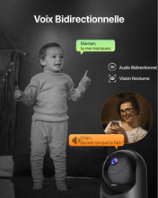 Carica l'immagine nel visualizzatore di Gallery, Tenda 2K Telecamera Sicurezza Interno, Videocamera Wi-Fi 6 Pan-Tilt per la Sicurezza Domestica, Rilevamento del Moviment