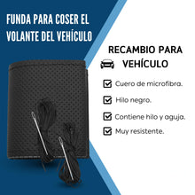 Carica l'immagine nel visualizzatore di Gallery, AUTOZOCO Coprivolante con aghi e filo, coprivolante da cucire, coprivolante antiscivolo, adatto per diametro 37/38 cm, n