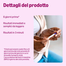 Carica l'immagine nel visualizzatore di Gallery, Healthcare by Amazon test di gravidanza, rilevazione precoce 6 giorni prima, Confezione da 3 test