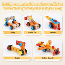 Carica l'immagine nel visualizzatore di Gallery, Vanplay Giochi Bambini 3 Anni Cassetta Attrezzi Bambini Montessori 3 Anni Giochi in Legno con Trapano Elettrico