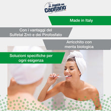 Carica l'immagine nel visualizzatore di Gallery, Pasta del Capitano, Dentifricio Antitartaro Bio, Dona Freschezza e Rinfresca l'Alito, Ideale per i Fumatori, Aiuta a Pre